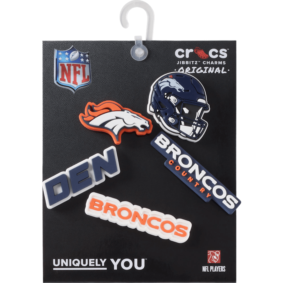 Crocs New | NFL Denver Broncos 5 Pack Jibbitz Shoe Charm