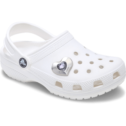 Crocs - SilverandPurple SMT Gem Heart Jibbitz™ charms Women|Men|Jibbitz™ Charms