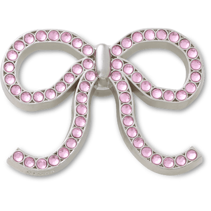 Crocs - Pink Glittery Bow Jibbitz™ charms Women|Men|Jibbitz™ Charms