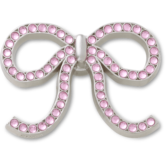 Crocs On sale | Pink Glittery Bow Jibbitz™ charms