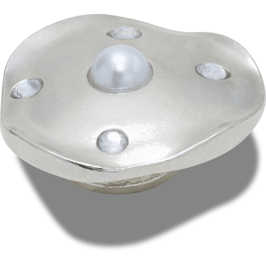 Crocs Online | Silver and Pearl Disc Jibbitz™ charms