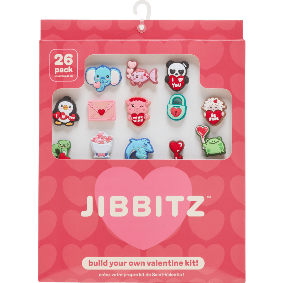 Crocs Sale | Valentines Day Card 26 Pack Jibbitz™ charms