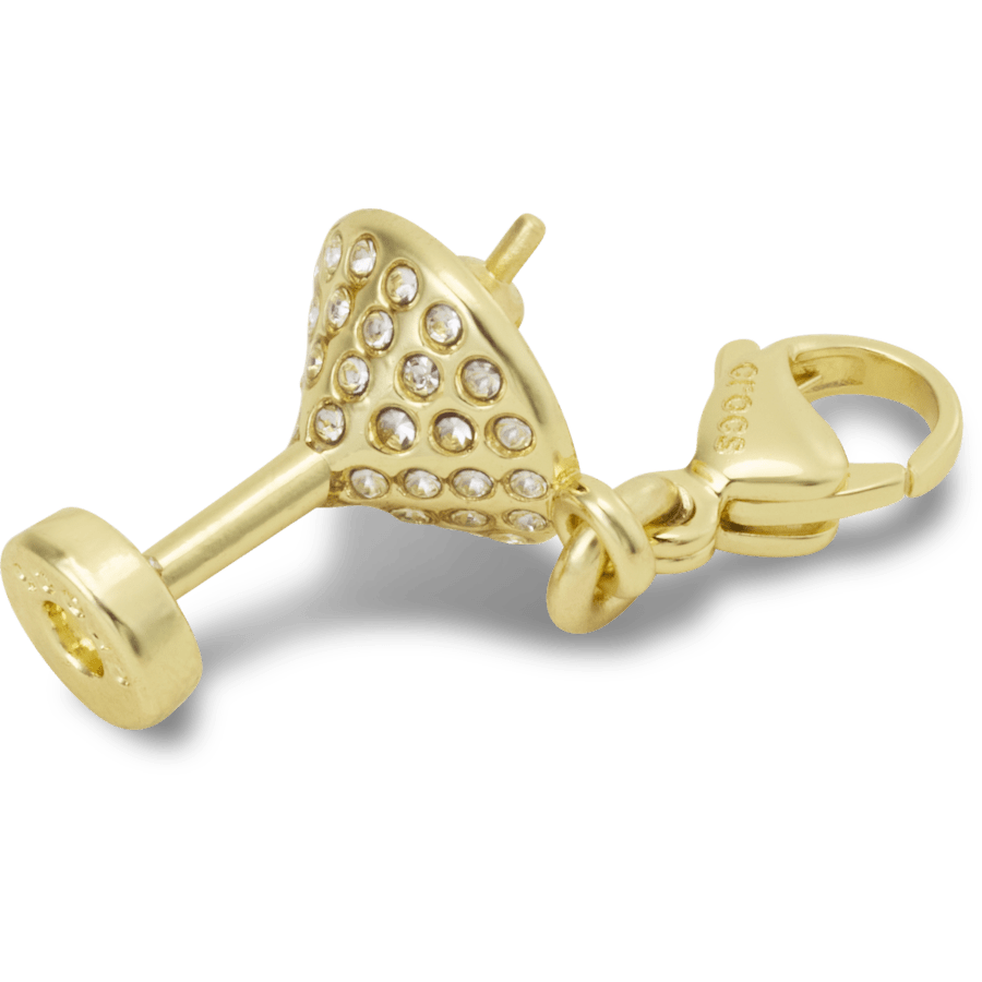 Crocs New | Gold Martini Charm Jibbitz charm