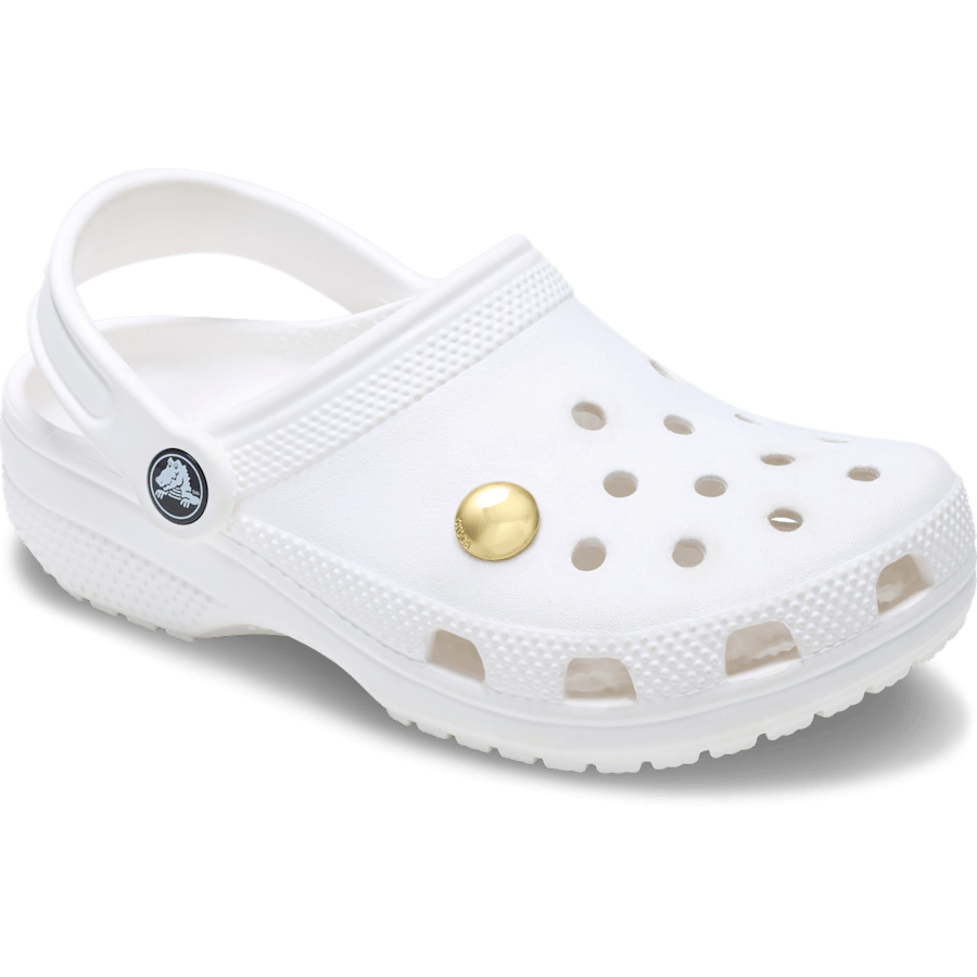 Crocs Discount | Large Gold Circle Stud Jibbitz™ charms