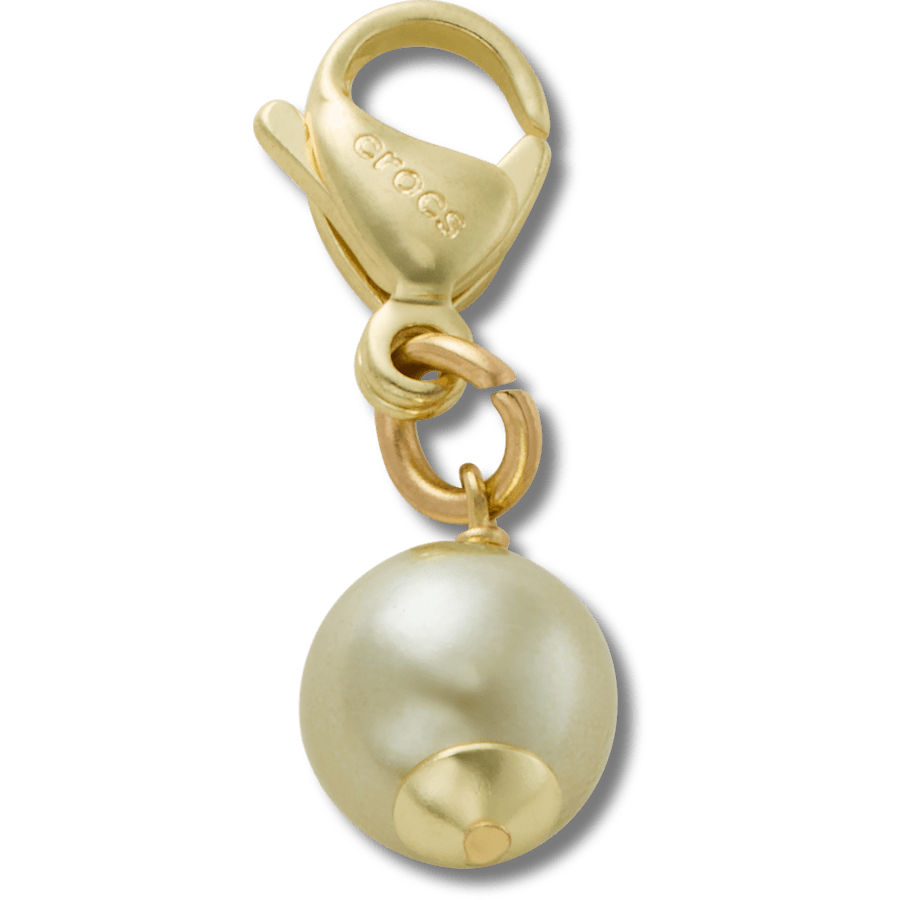 Crocs Outlet | Gold and Green SMT Pearl Charm Jibbitz charm