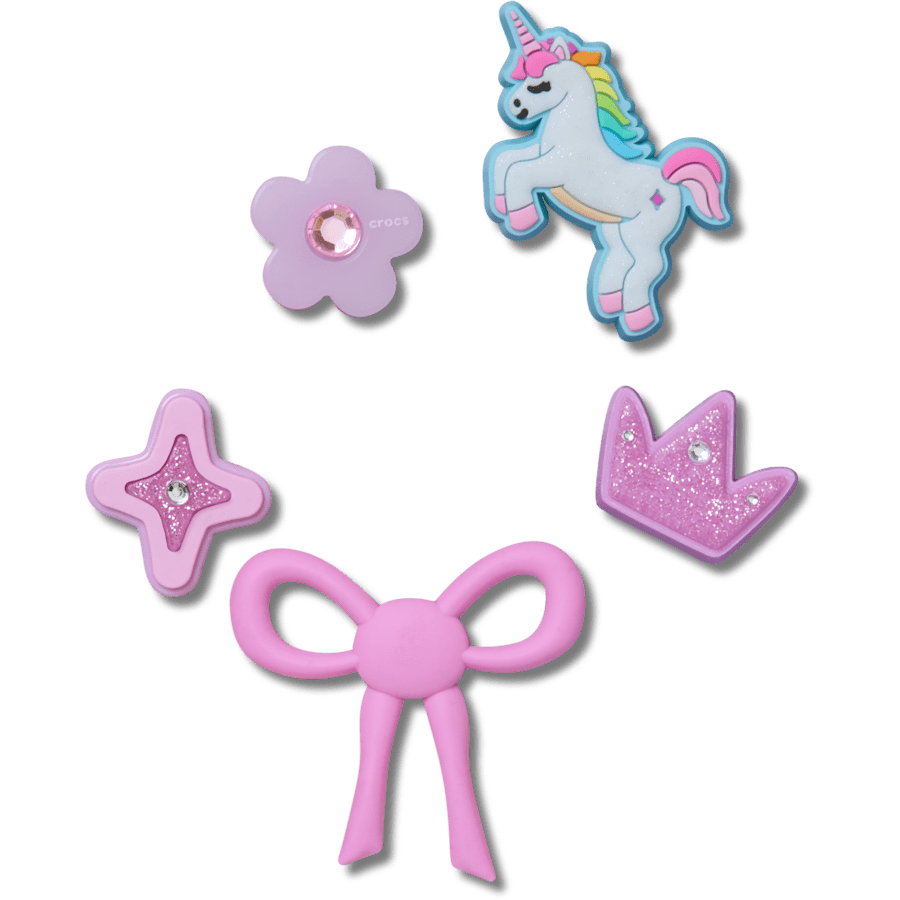Crocs Online | Sweet Pink Girls 5 Pack Jibbitz™ charms