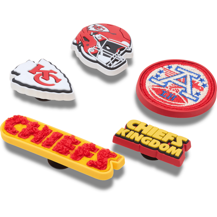 Crocs Discount | NFL Kansas City Chiefs 5 Pack Jibbitz Shoe Charm