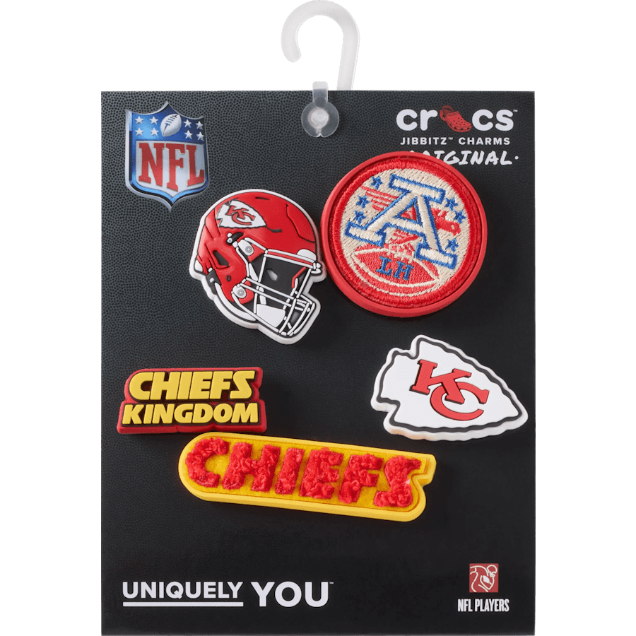 Crocs Discount | NFL Kansas City Chiefs 5 Pack Jibbitz Shoe Charm