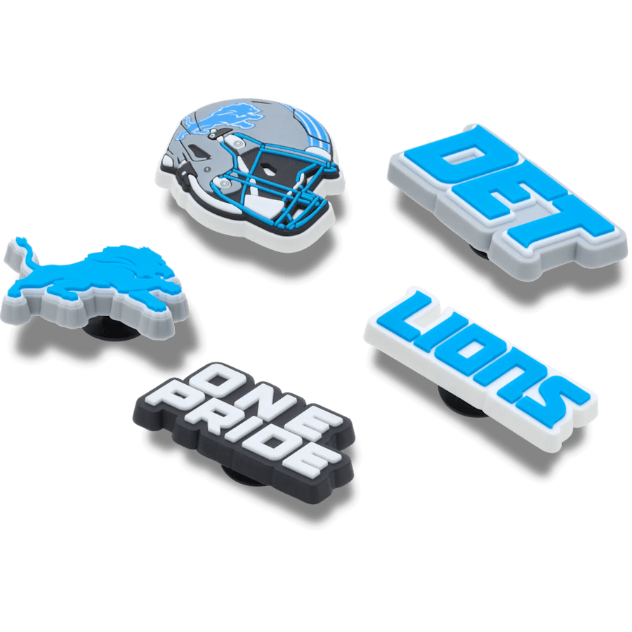 Crocs For Sale | NFL Detroit Lions 5 Pack Jibbitz Shoe Charm