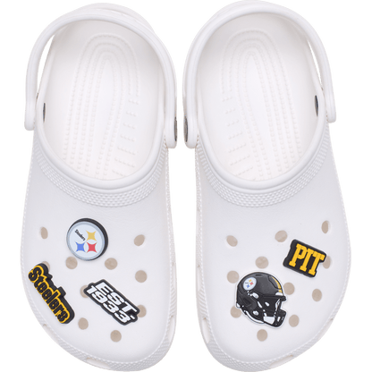 Crocs - NFL Pittsburgh Steelers 5 Pack Jibbitz Shoe Charm Women|Men|Jibbitz™ Charms
