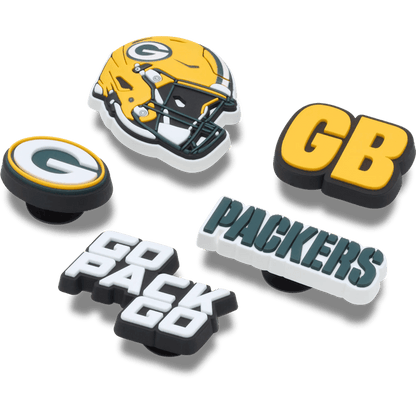 Crocs - NFL Green Bay Packers 5 Pack Jibbitz Shoe Charm Women|Men|Jibbitz™ Charms