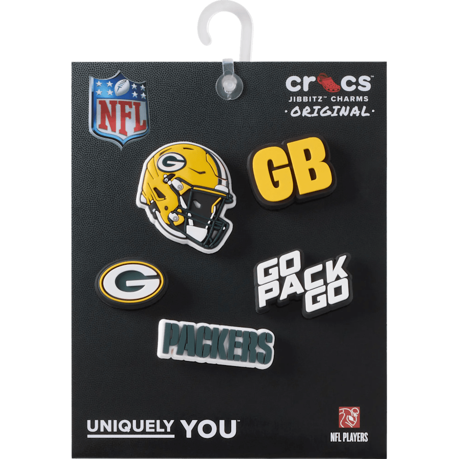 Crocs New | NFL Green Bay Packers 5 Pack Jibbitz Shoe Charm