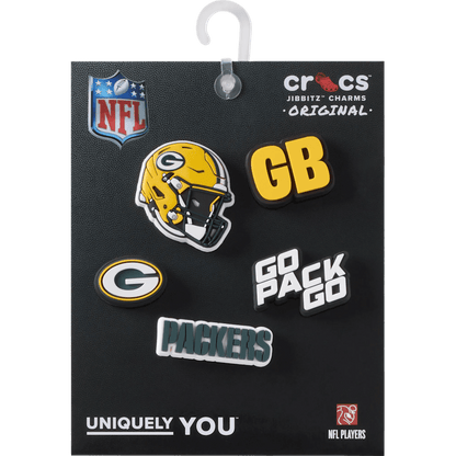 Crocs - NFL Green Bay Packers 5 Pack Jibbitz Shoe Charm Women|Men|Jibbitz™ Charms