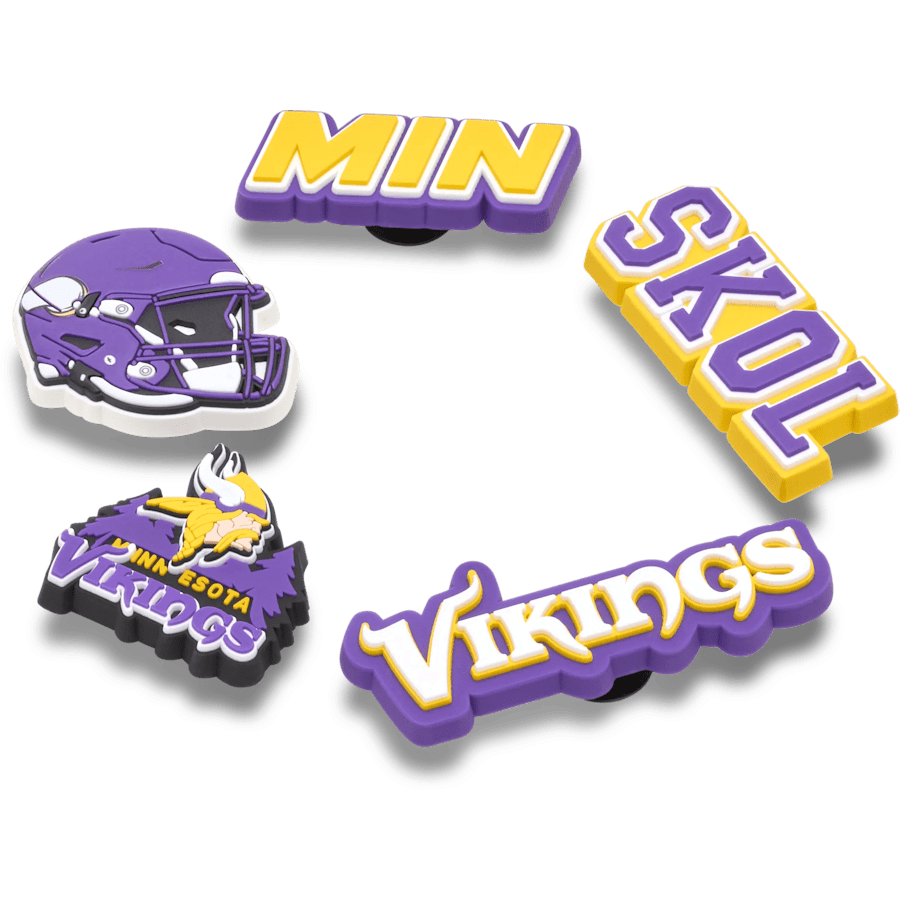 Crocs Sale | NFL Minnesota Vikings 5 Pack Jibbitz Shoe Charm