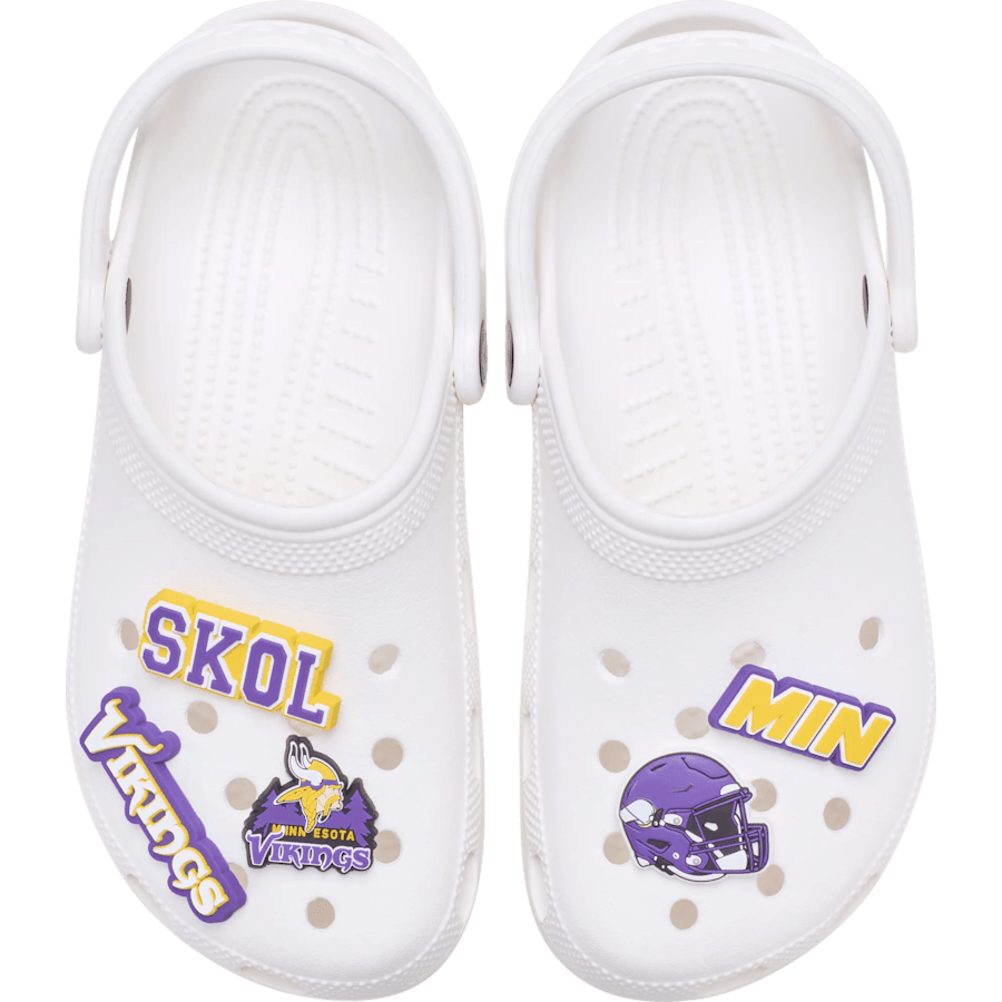 Crocs Sale | NFL Minnesota Vikings 5 Pack Jibbitz Shoe Charm