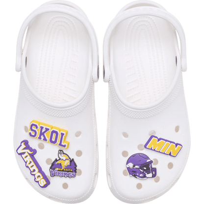 Crocs - NFL Minnesota Vikings 5 Pack Jibbitz Shoe Charm Women|Men|Jibbitz™ Charms