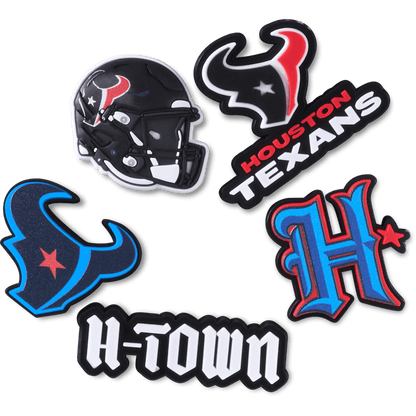 Crocs - NFL Houston Texans 5 Pack Jibbitz Shoe Charm Women|Men|Jibbitz™ Charms