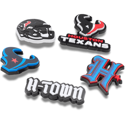 Crocs - NFL Houston Texans 5 Pack Jibbitz Shoe Charm Women|Men|Jibbitz™ Charms