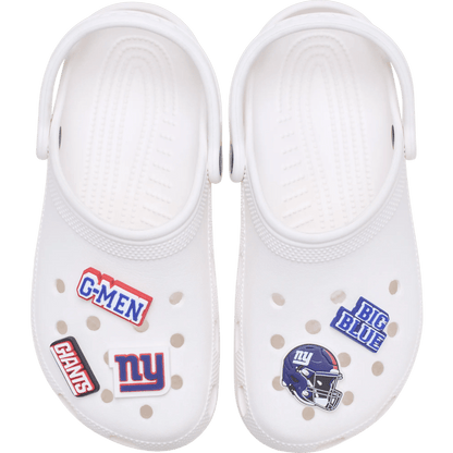 Crocs - NFL New York Giants 5 Pack Jibbitz Shoe Charm Women|Men|Jibbitz™ Charms