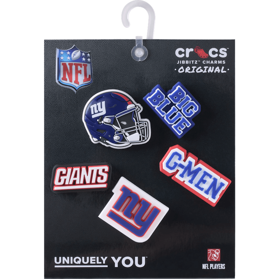 Crocs Sale | NFL New York Giants 5 Pack Jibbitz Shoe Charm