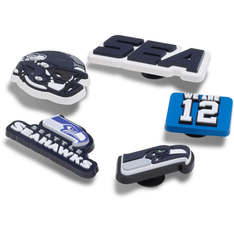 Crocs Sale | NFL Seattle Seahawks 5 Pack Jibbitz Shoe Charm