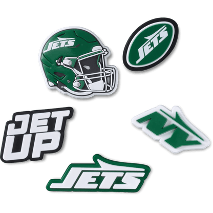 Crocs - NFL New York Jets 5 Pack Jibbitz Shoe Charm Women|Men|Jibbitz™ Charms