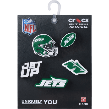 Crocs - NFL New York Jets 5 Pack Jibbitz Shoe Charm Women|Men|Jibbitz™ Charms