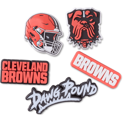 Crocs - NFL Cleveland Browns 5 Pack Jibbitz Shoe Charm Women|Men|Jibbitz™ Charms