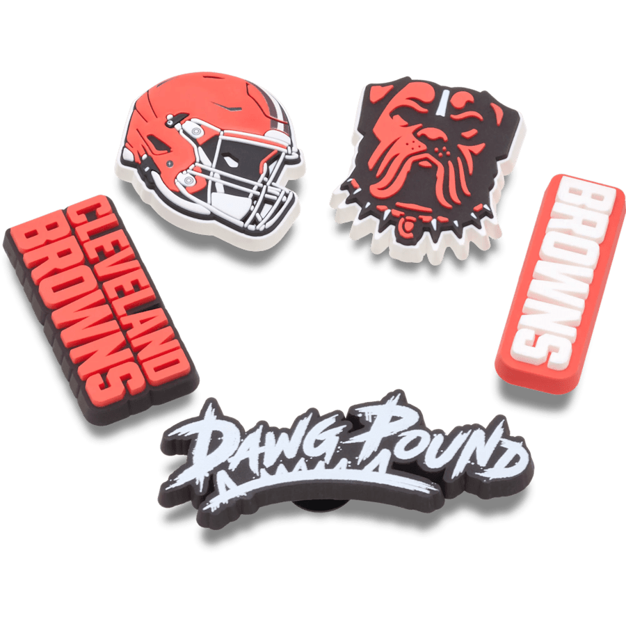 Crocs Sale | NFL Cleveland Browns 5 Pack Jibbitz Shoe Charm