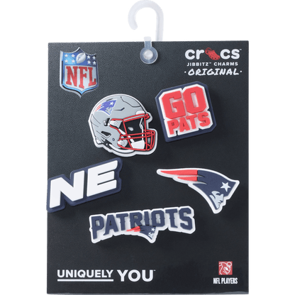 Crocs - NFL New England Patriots 5 Pack Jibbitz Shoe Charm Women|Men|Jibbitz™ Charms