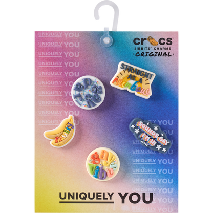 Crocs - Irreverent Pride 5 Pack Jibbitz™ charms Women|Men|Jibbitz™ Charms
