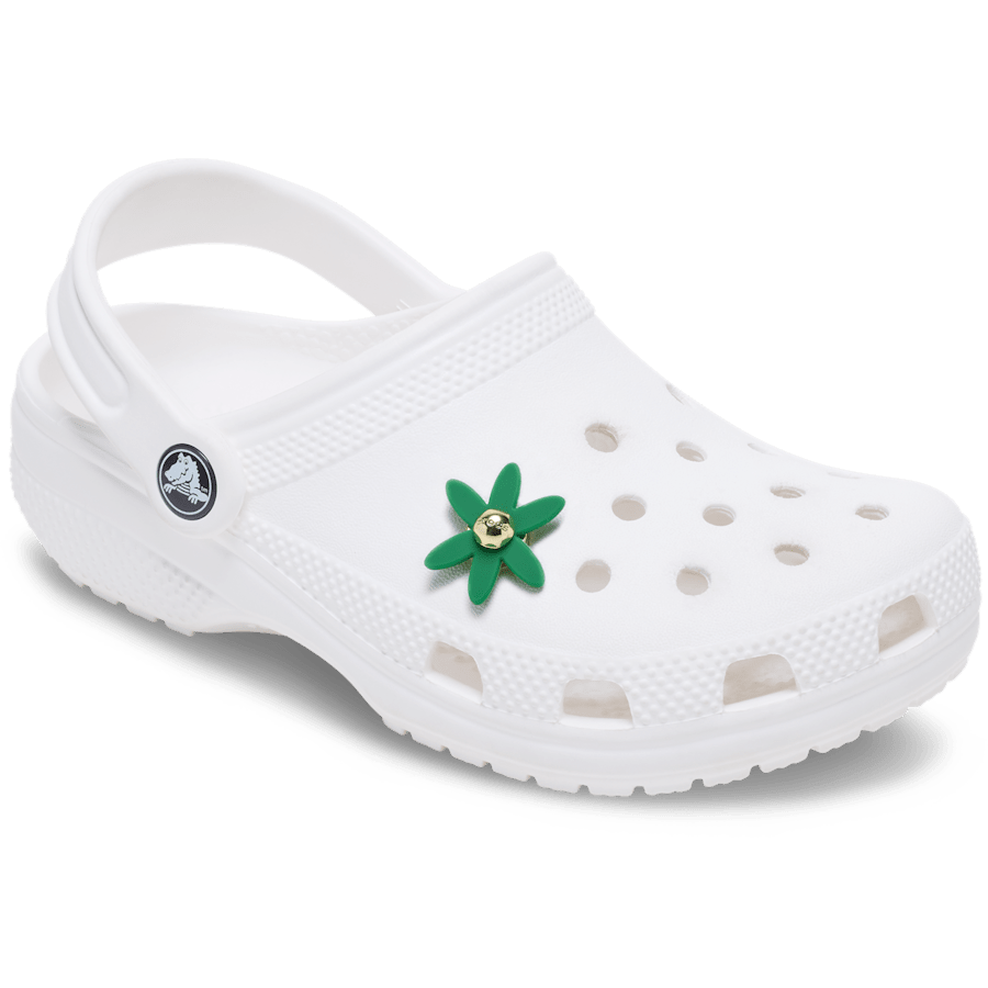 Crocs On sale | Retro Green Spinner Flower Jibbitz™ charms