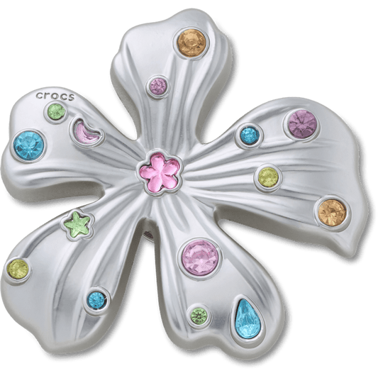 Crocs US | Silver Meta Gem Flower Jibbitz™ charms