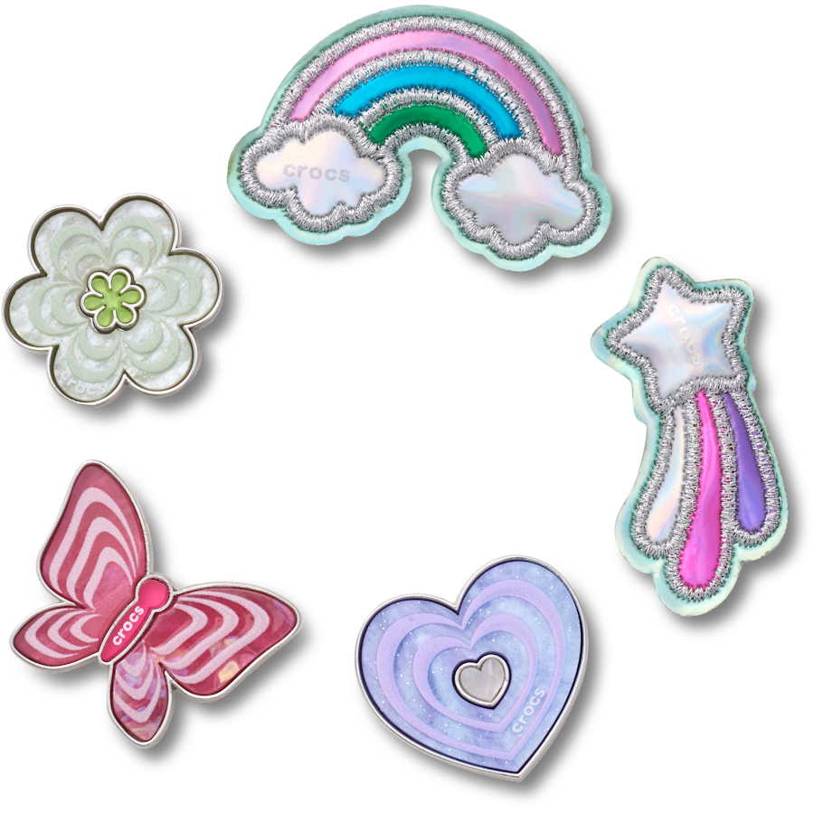 Crocs For Sale | Funky Girly Icons 5 Pack Jibbitz™ charms