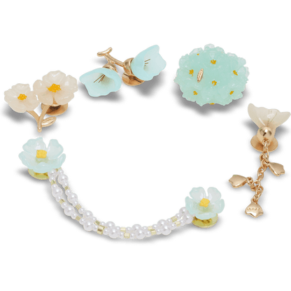 Crocs - Blue Dainty Floral 5 Pack Jibbitz™ charms Women|Men|Jibbitz™ Charms