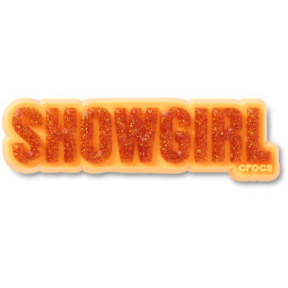 Crocs - Orange Glitter Sign Jibbitz™ charms Women|Men|Jibbitz™ Charms
