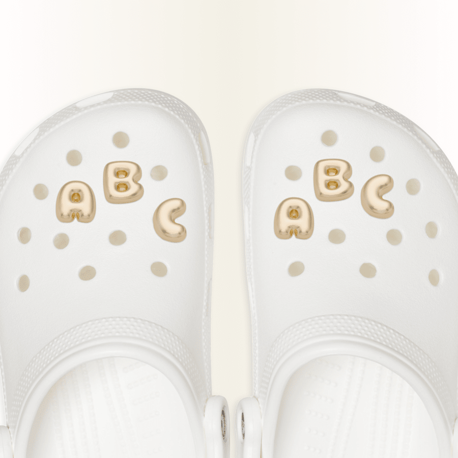 Crocs US | Gold Bubble Letter A-Z Jibbitz™ charms