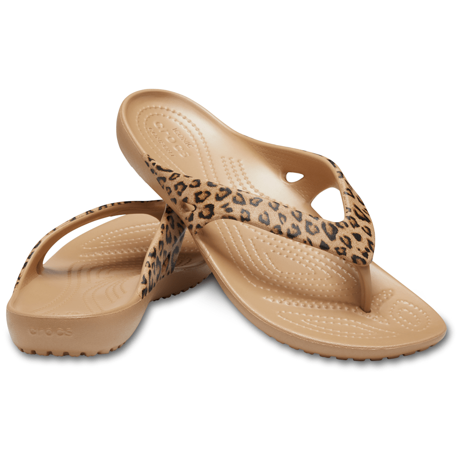 Crocs Discount | Women's Kadee II Leopard Flip
