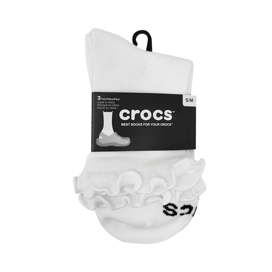 Crocs For Sale | CrocsSocks Ruffle Ankle 3 PK