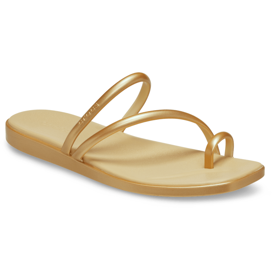Crocs New | Women's Miami Metallic Toe Loop Sandal