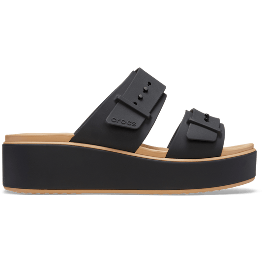 Crocs New | Brooklyn Buckle Matte Wrap Low Wedge