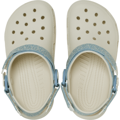 Crocs - Kids’ Classic Denim Flower Adjustable Backstrap Clog Kids
