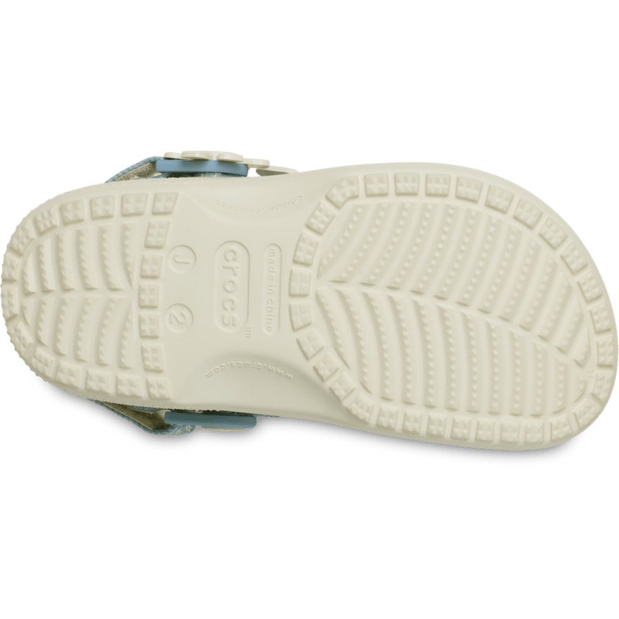Crocs Sale | Kids’ Classic Denim Flower Adjustable Backstrap Clog