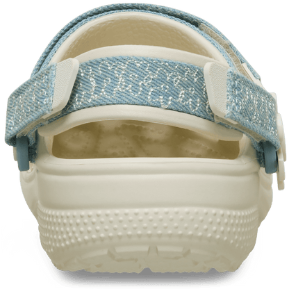 Crocs - Kids’ Classic Denim Flower Adjustable Backstrap Clog Kids