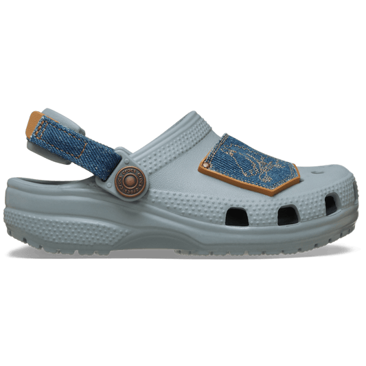Crocs Online | Toddler Classic Denim Adjustable Backstrap Clog