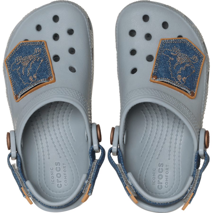 Crocs Online | Toddler Classic Denim Adjustable Backstrap Clog