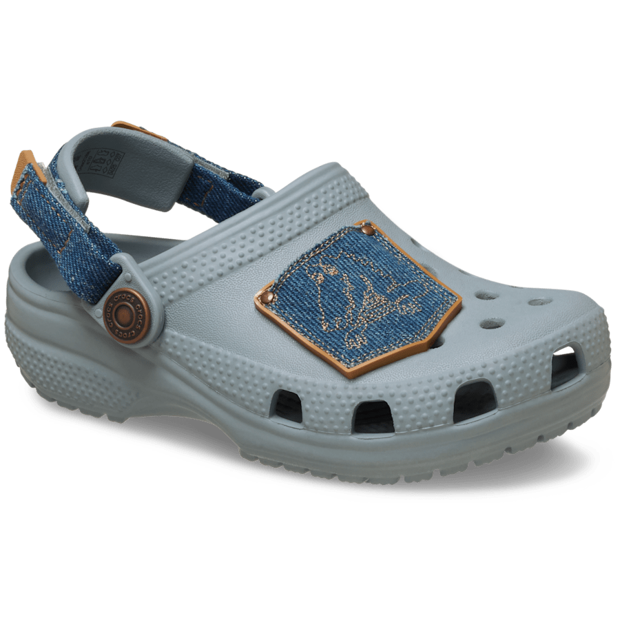 Crocs Online | Toddler Classic Denim Adjustable Backstrap Clog