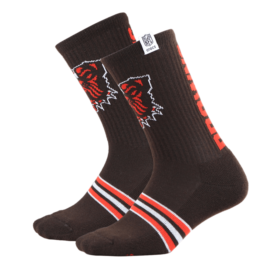 Crocs Online | NFL Cleveland Browns Crocs Socks