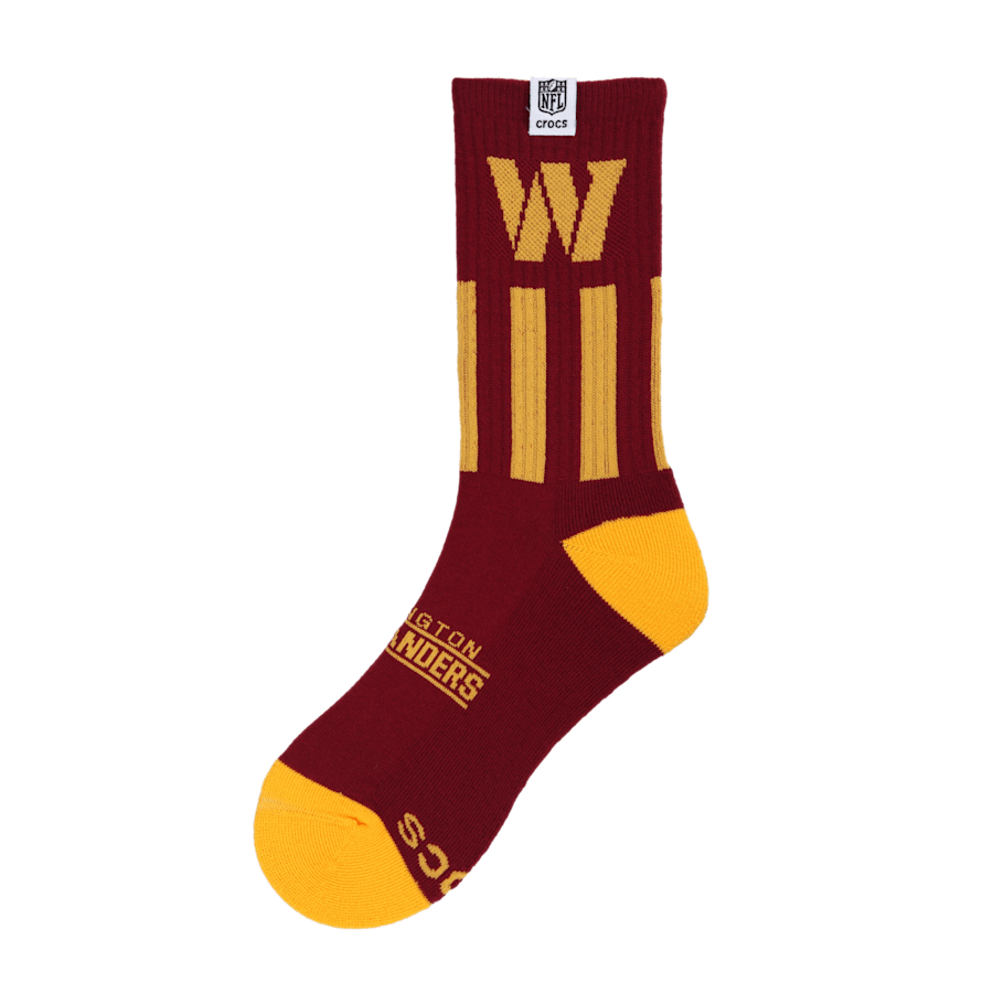 Crocs New | NFL Washington Commanders Crocs Socks