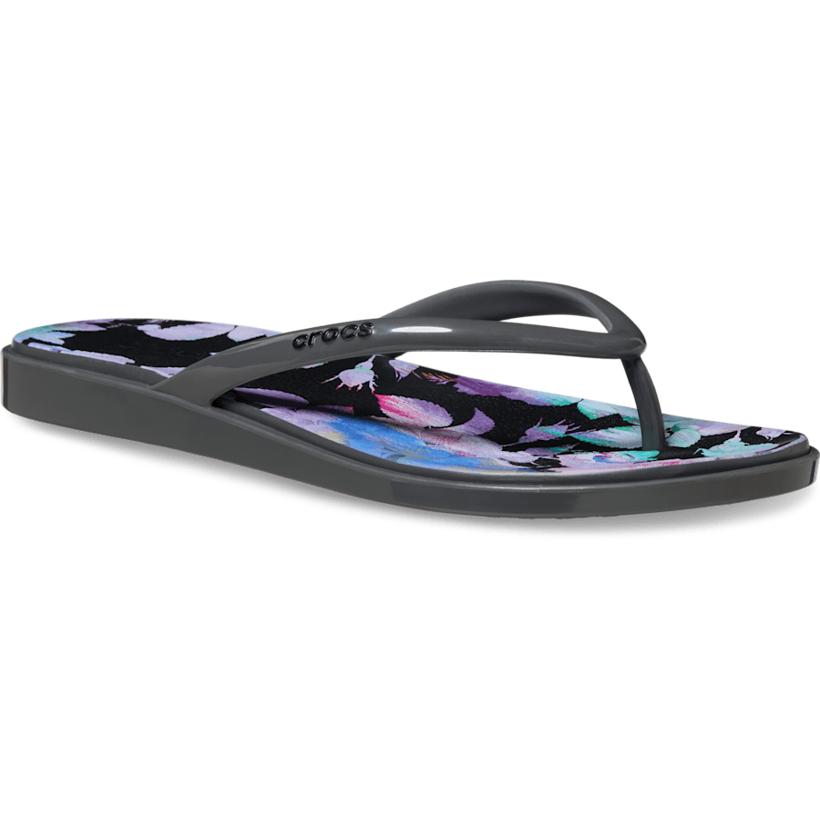 Crocs On sale | Miami Round Toe Dark Floral Flip